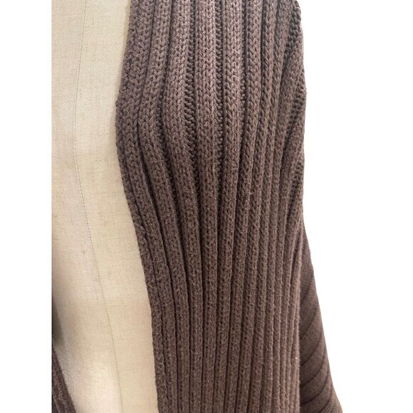 Pure Handknit womens shrug / shawl browm Med/large great layering piece - Picture 3 of 6